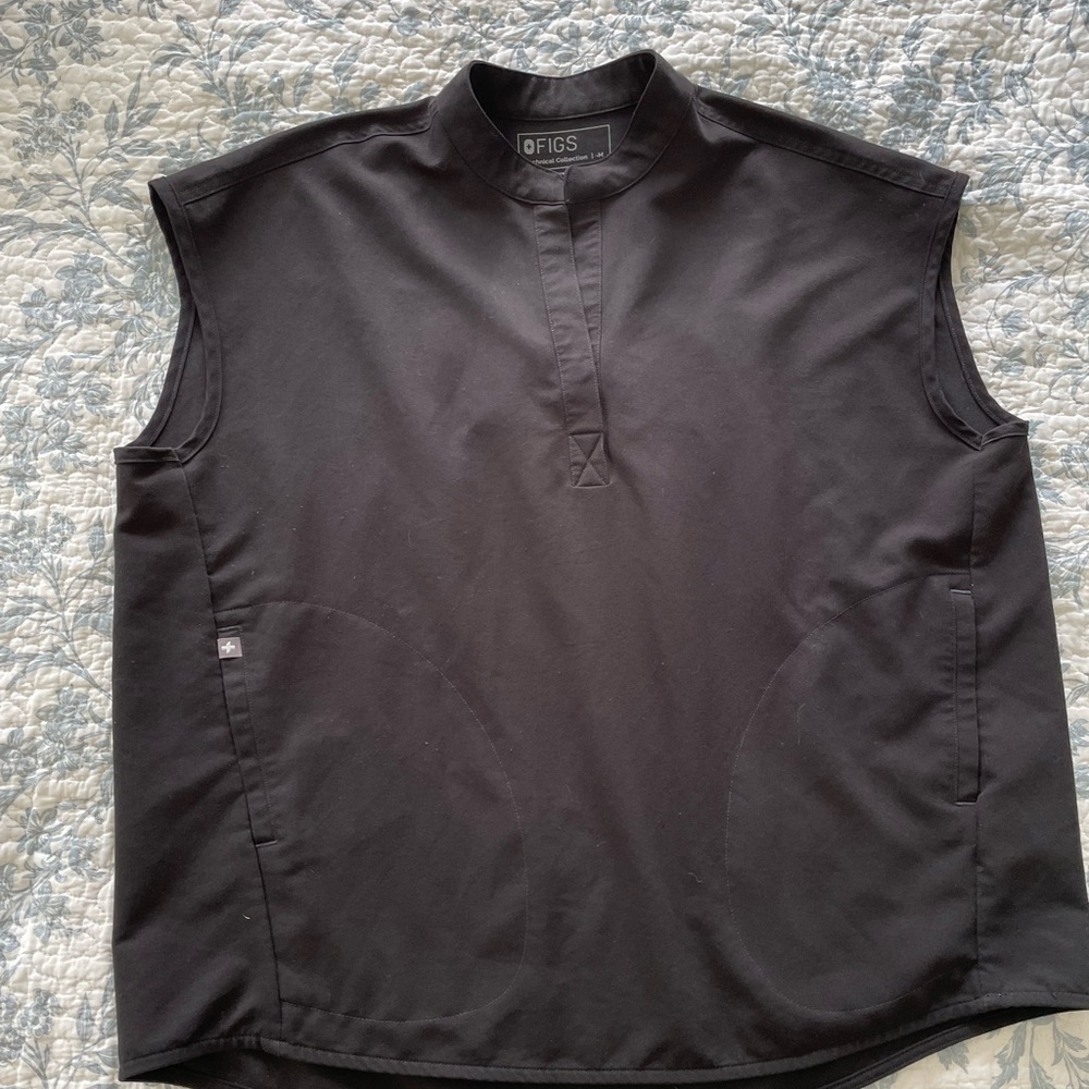 Figs Black Rafaela Scrub Top